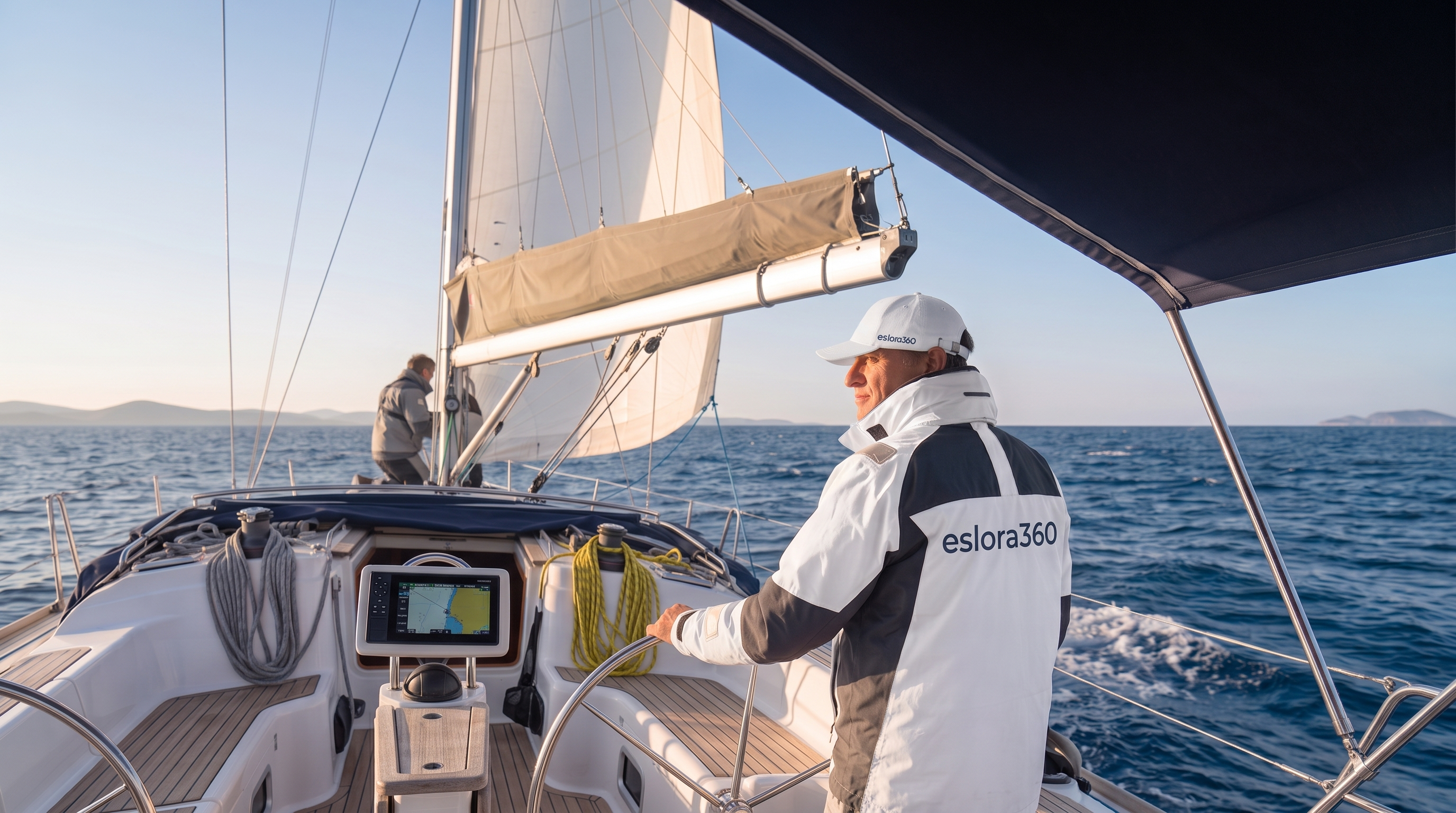Patrón profesional Eslora360 trasladando embarcación